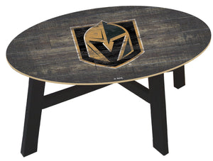 Vegas Golden Knights Distressed Wood Coffee Table