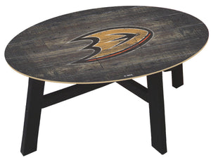 Anaheim Ducks Heritage Logo Wood Coffee Table