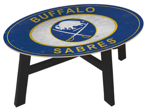 Buffalo Sabres Heritage Logo Wood Coffee Table