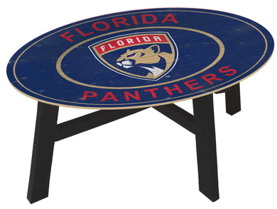 Florida Panthers Heritage Logo Wood Coffee Table