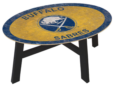 Buffalo Sabres Team Color Wood Coffee Table
