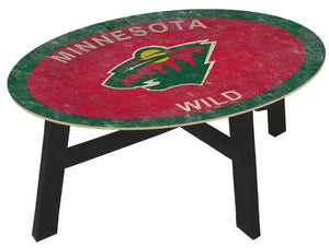 Minnesota Wild Team Color Wood Coffee Table