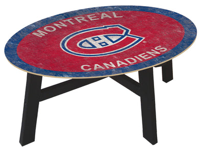 Montreal Canadiens Team Color Wood Coffee Table