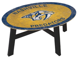 Nashville Predators Team Color Wood Coffee Table