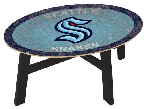 Seattle Kraken Team Color Wood Coffee Table