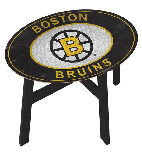 Boston Bruins Heritage Logo Wood Side Table