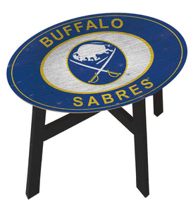 Buffalo Sabres Heritage Logo Wood Side Table