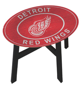 Detroit Red Wings Heritage Logo Wood Side Table