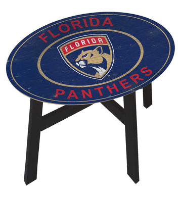 Florida Panthers Heritage Logo Wood Side Table