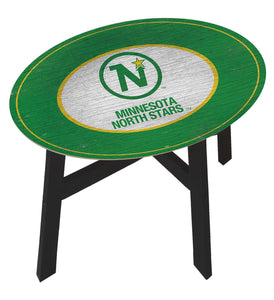 Minnesota Wild Heritage Logo Wood Side Table