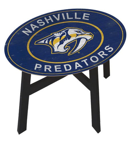 Nashville Predators Heritage Logo Wood Side Table