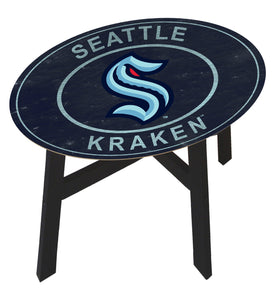 Seattle Kraken Heritage Logo Wood Side Table