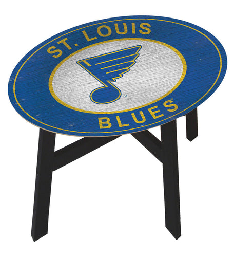 St. Louis Blues Heritage Logo Wood Side Table