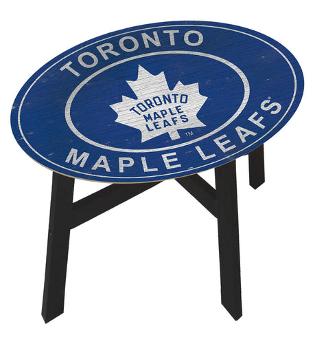 Toronto Maple Leafs Heritage Logo Wood Side Table