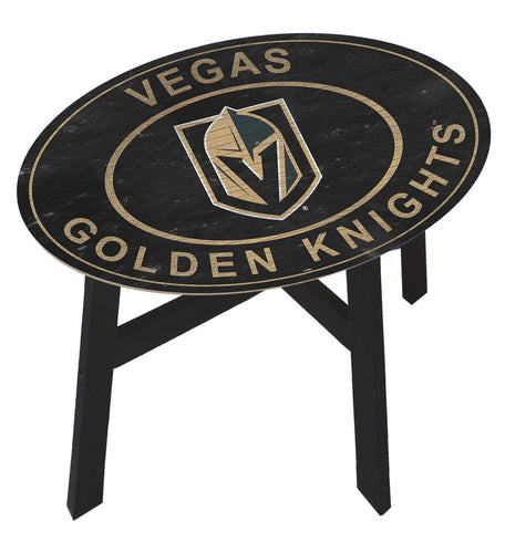 Vegas Golden Knights Heritage Logo Wood Side Table
