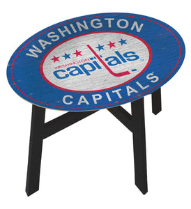 Washington Capitals Heritage Logo Wood Side Table