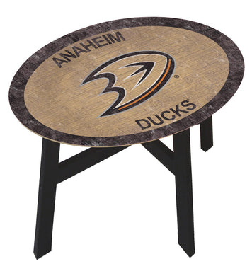 Anaheim Ducks Team Color Wood Side Table