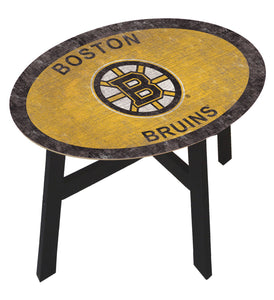 Boston Bruins Team Color Wood Side Table