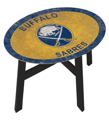Buffalo Sabres Team Color Wood Side Table