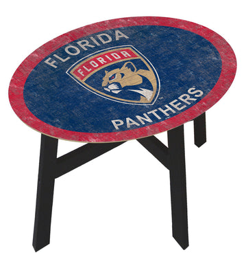 Florida Panthers Team Color Wood Side Table
