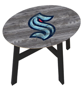 Seattle Kraken Team Color Wood Side Table
