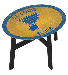St. Louis Blues Team Color Wood Side Table