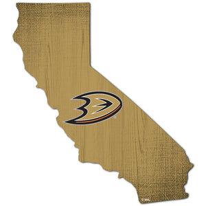 Anaheim Ducks Team Color Logo State Sign