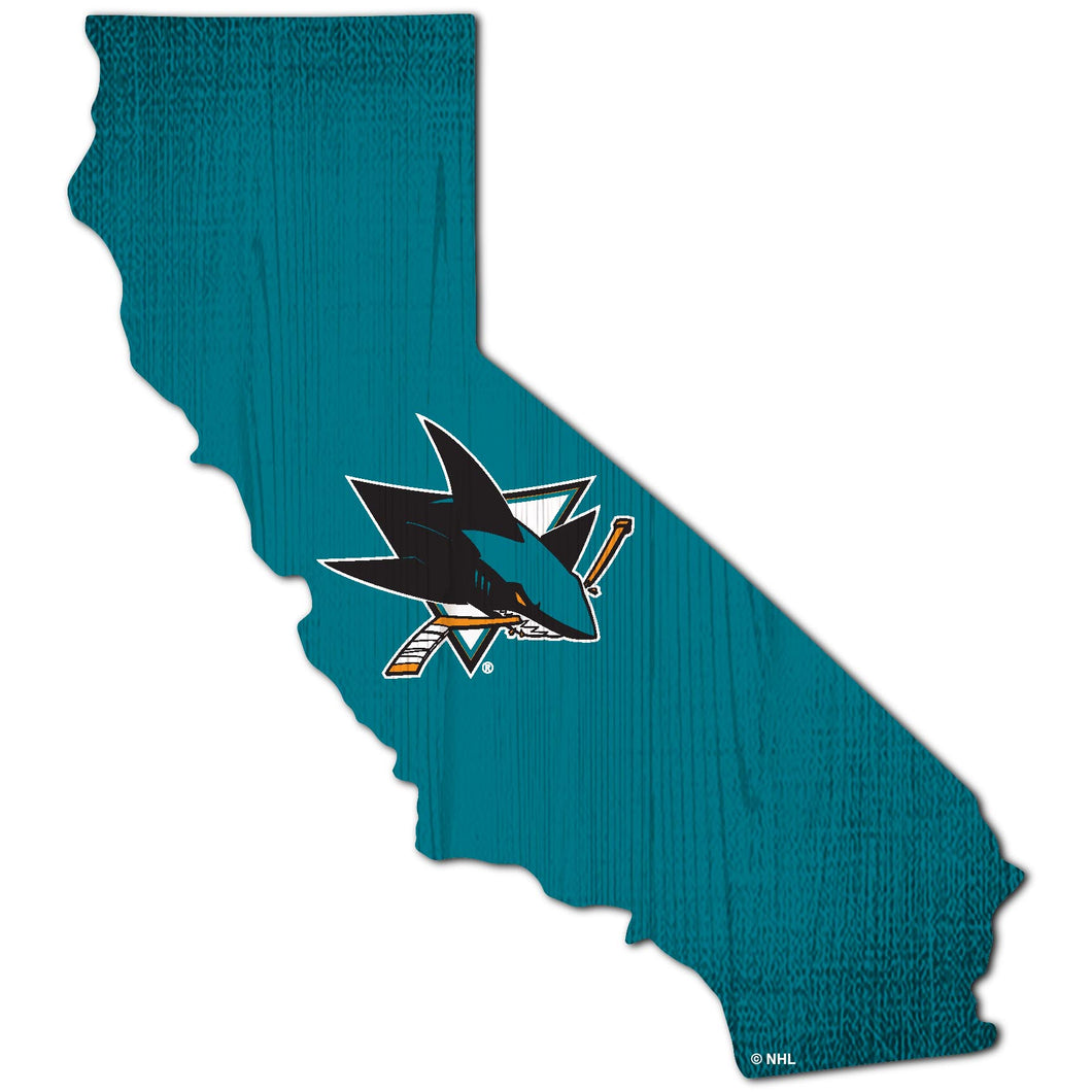 San Jose Sharks Team Color Logo State Sign