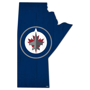 Winnipeg Jets Team Color Logo State Sign