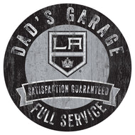 Los Angeles Kings Dad's Garage Wood Sign