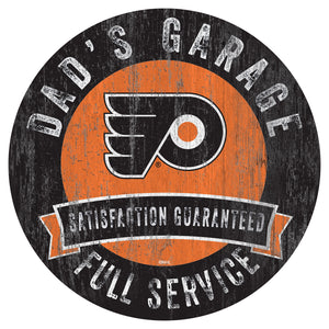 Philadelphia Flyers Dad's Garage Wood Sign