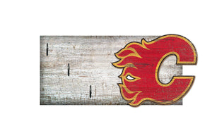 Calgary Flames Key Holder 6"x12"
