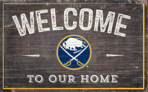 Buffalo Sabres Welcome To Our Home Wood Sign