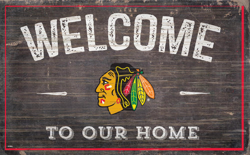 Chicago Blackhawks Welcome To Our Home Sign