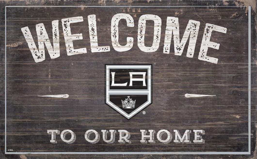 Los Angeles Kings Welcome To Our Home Wood Sign