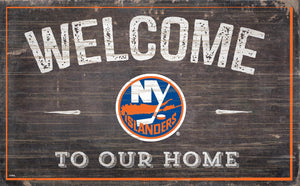 New York Islanders Welcome To Our Home Wood Sign 