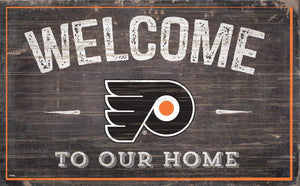 Philadelphia Flyers Welcome To Our Home Wood Sign