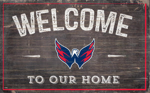 Washington Capitals Welcome To Our Home Wood Sign