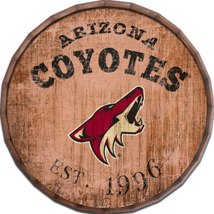 Arizona Coyotes Established Date Barrel Top -24"
