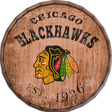 Chicago Blackhawks Established Date Barrel Top