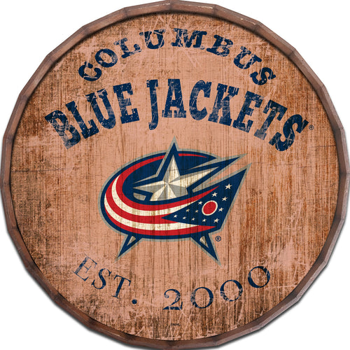 Columbus Blue Jackets Established Date Barrel Top