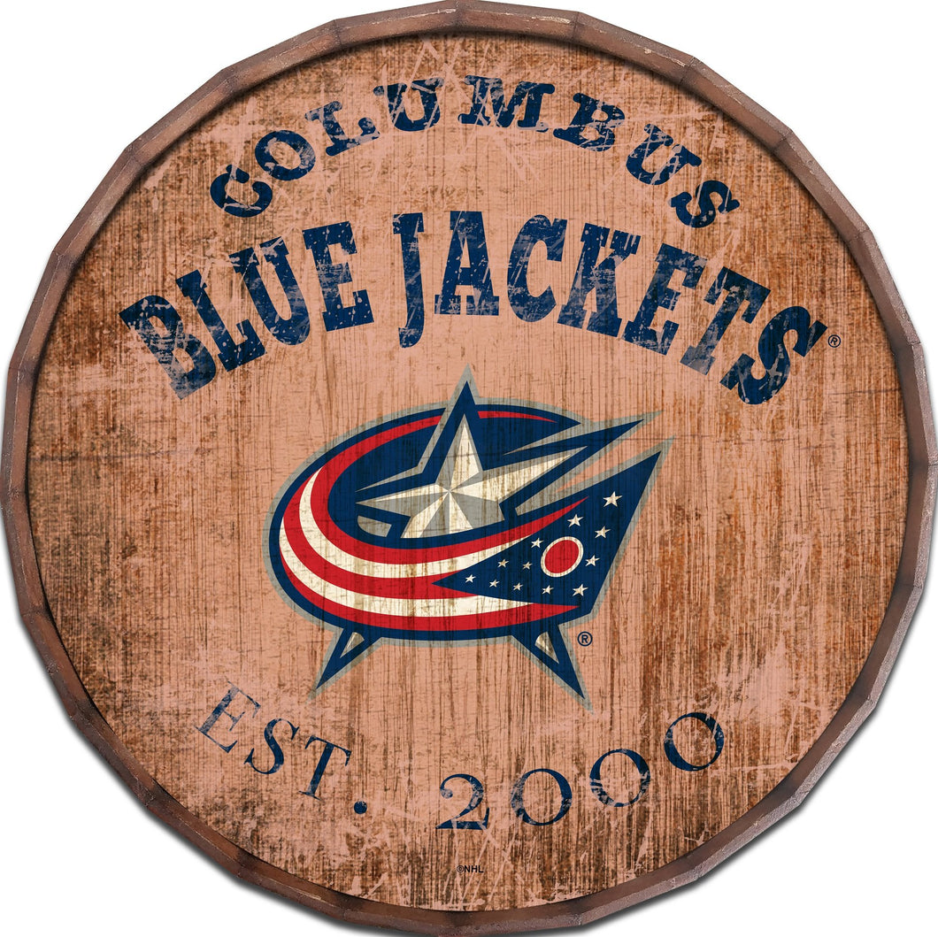 Columbus Blue Jackets Established Date Barrel Top -24