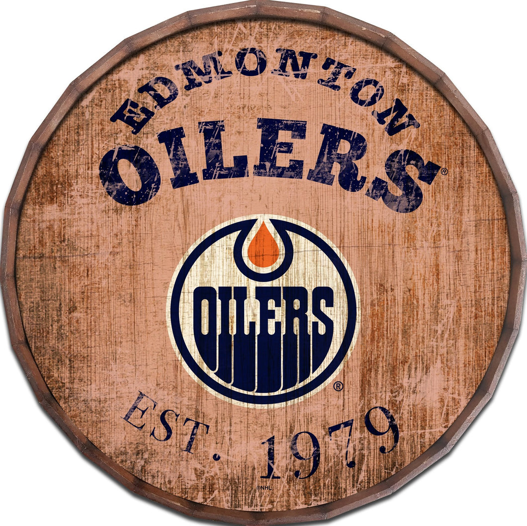 Edmonton Oilers Established Date Barrel Top -24