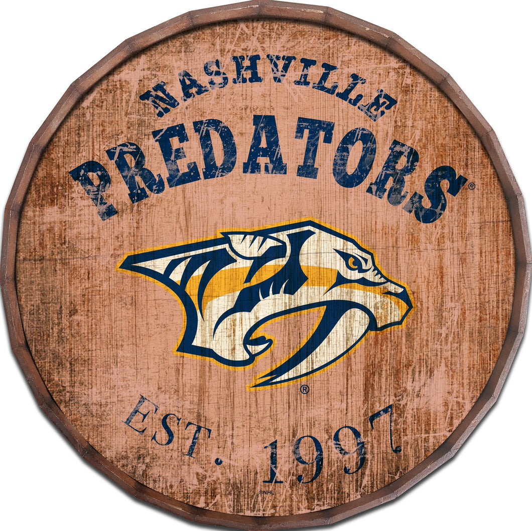 Nashville Predators Established Date Barrel Top