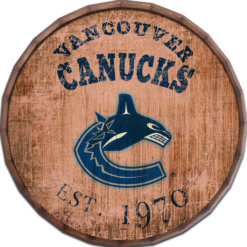 Vancouver Canucks Established Date Barrel Top