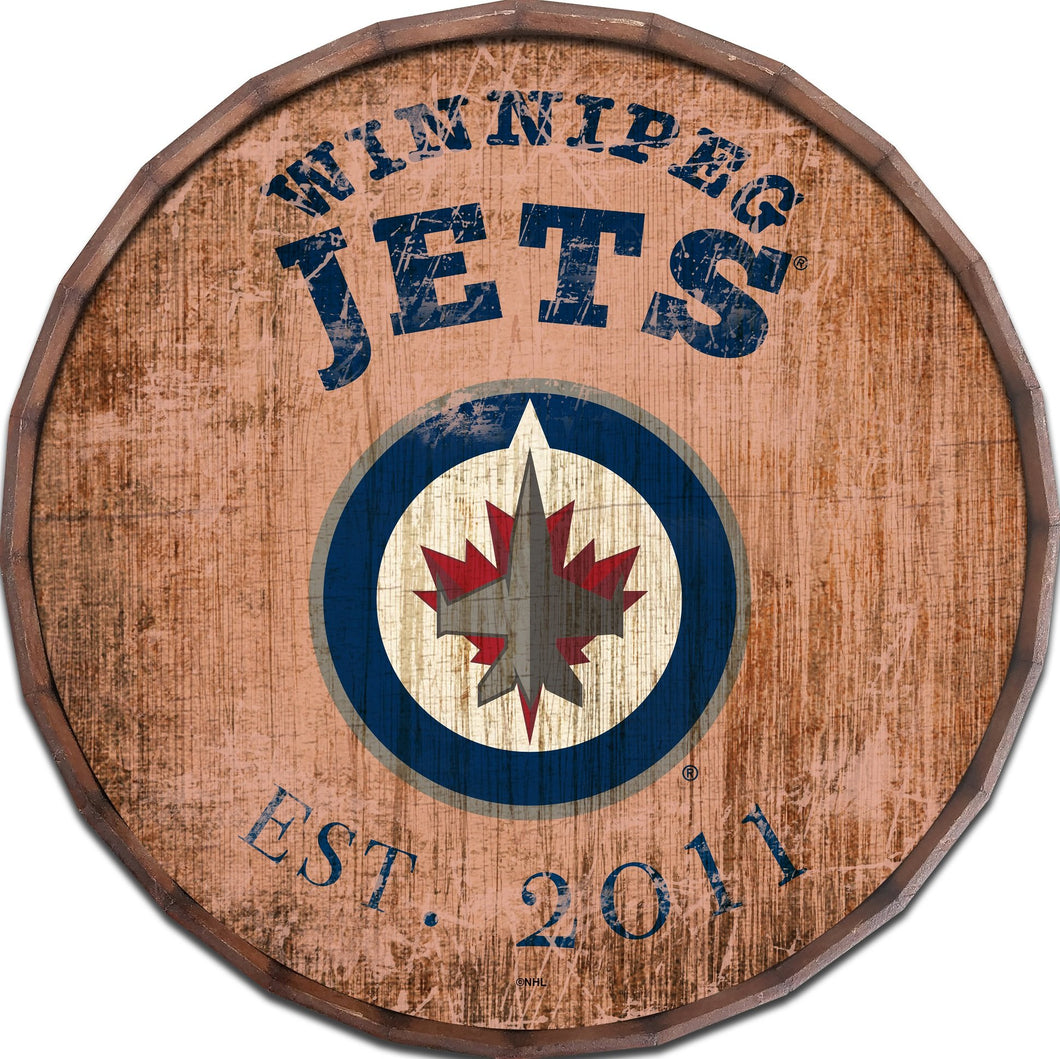 Winnipeg Jets Established Date Barrel Top -24