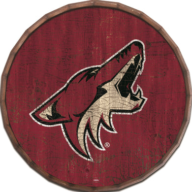 Arizona Coyotes Cracked Color Barrel Top