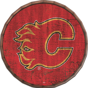 Calgary Flames Cracked Color Barrel Top -24"