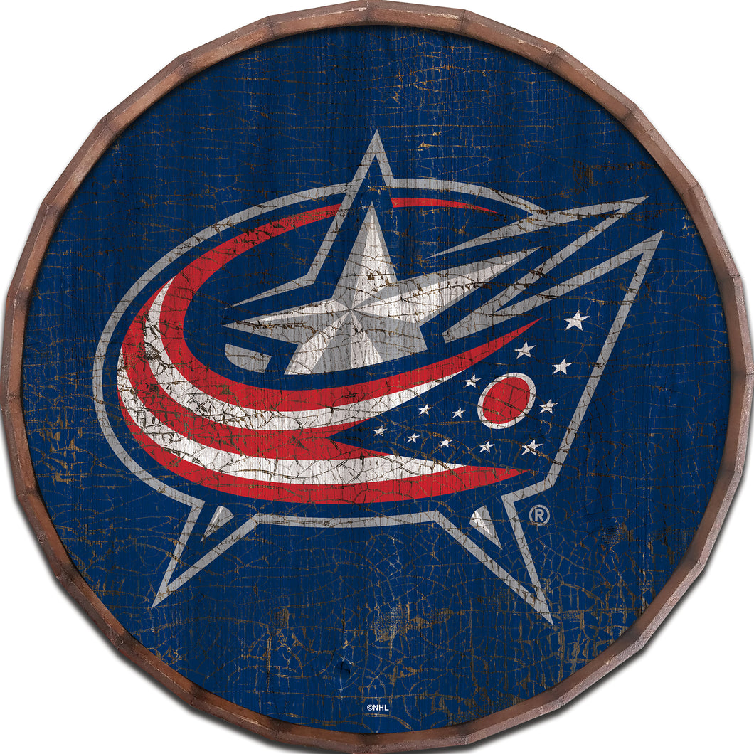 Columbus Blue Jackets Cracked Color Barrel Top