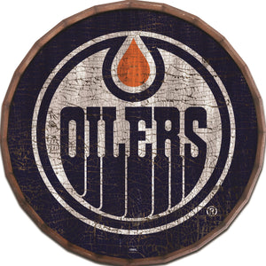 Edmonton Oilers Cracked Color Barrel Top -24"